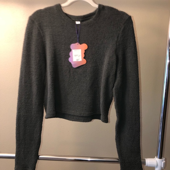 Yitty Cozy Gray Long Sleeve Sweater - Picture 1 of 4